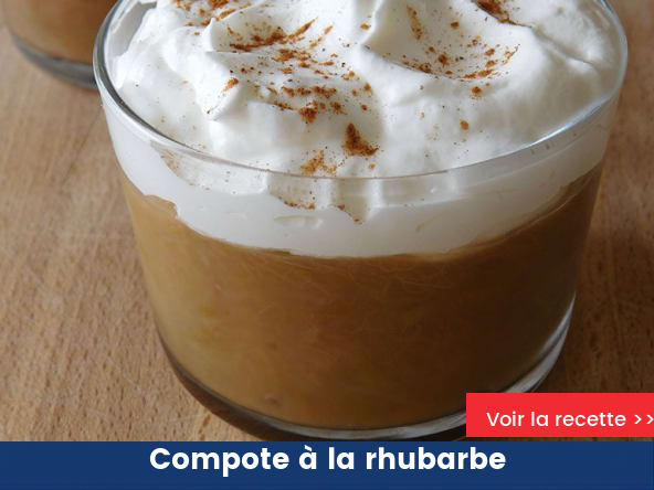 Compote à la rhubarbe